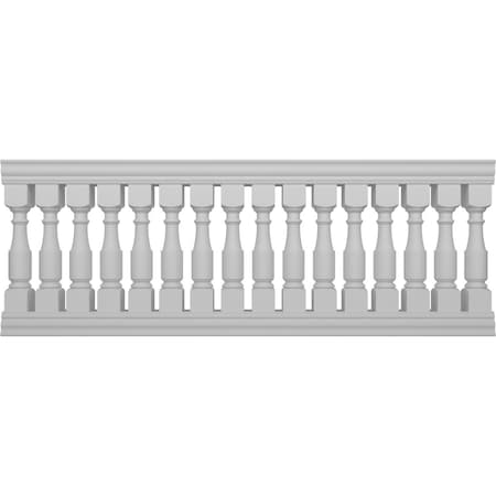 Ekena Millwork Fiberthane Hamilton Balustrade Railing Kit Style A (6 7/8" On-Center Spacing to Pass 4" Sphere Code) BALK42X108HMA